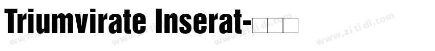 Triumvirate Inserat字体转换